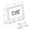 Azar Displays 11'' W x 8.5'' H Slanted w/ Two Attached Business Card Pocket, 2PK 252075 - alternate 2